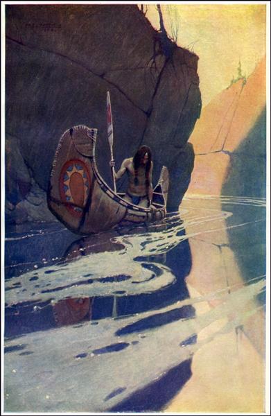 Painting of Native American, 1907 - Ньюэлл Конверс Уайет