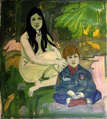 Figure with Child, 1967 - Нил Уэлливер