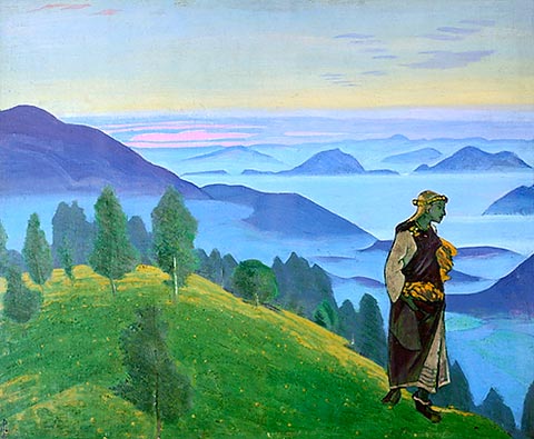 Daughter of viking, 1918 - Nikolái Roerich