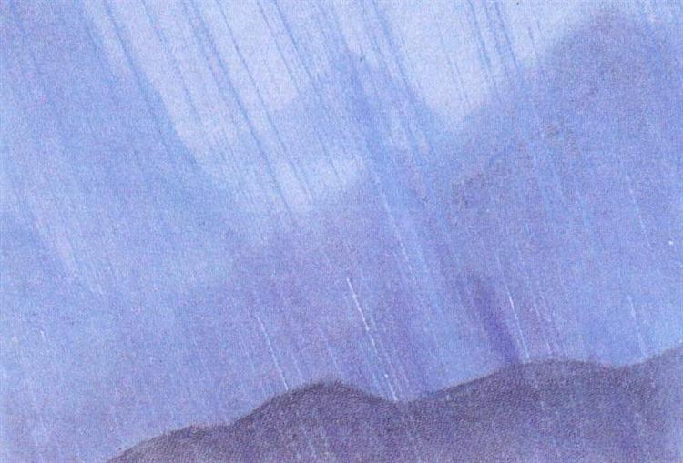 Downpour, 1943 - Nicholas Roerich