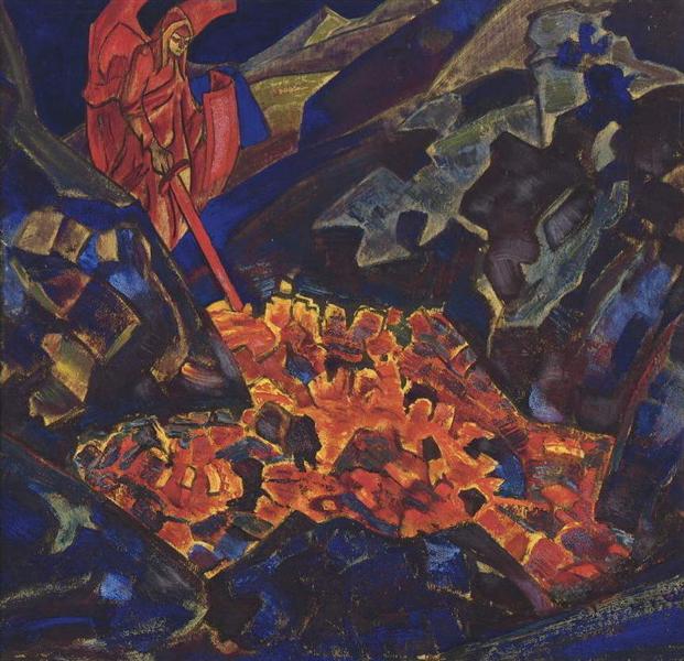 Жар земли, 1918 - Николай  Рерих