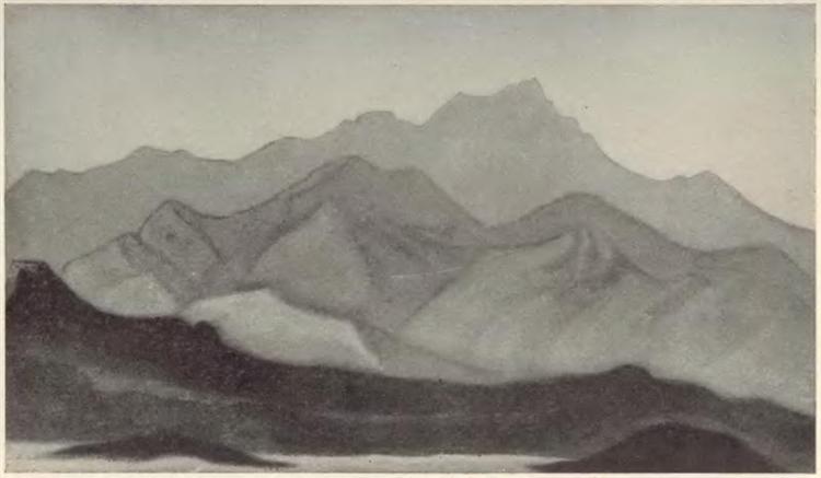 Himalayas. Morning., 1940 - Nikolái Roerich