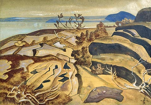 Karelian landscape, 1919 - Николай  Рерих