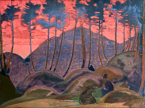 Language of forest, 1922 - Николай  Рерих