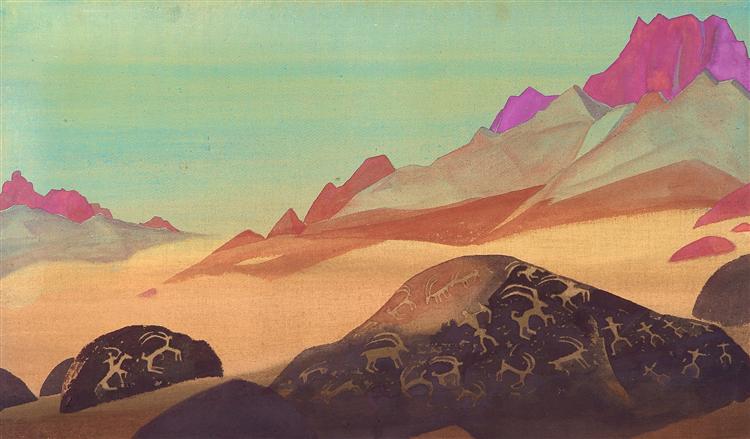 Rocks of Ladakh, 1933 - Nicolas Roerich