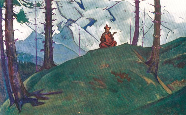 Saraha – the Blessed Arrow, 1925 - Nikolai Konstantinovich Roerich