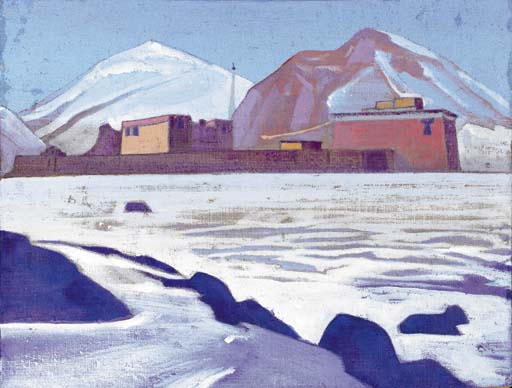 Sharugon Monastery, 1928 - Nikolai Konstantinovich Roerich