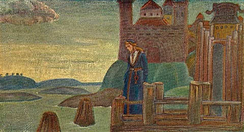 Пісня вікінга, 1907 - Микола Реріх