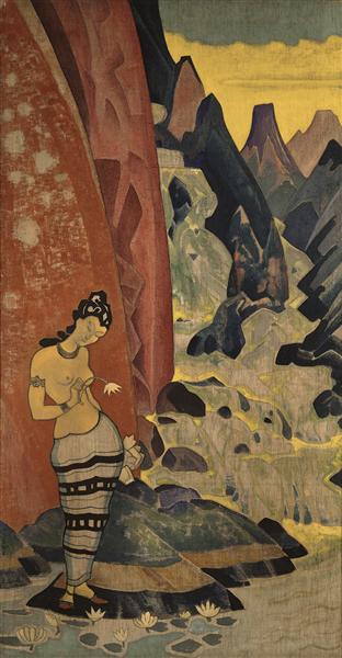 Song of waterfall, 1920 - Nikolái Roerich