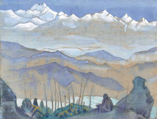 Study to "Book of Wisdom", c.1929 - Nikolái Roerich