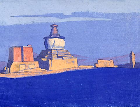 Stupa at Chung-Chu, 1928 - Nicolas Roerich