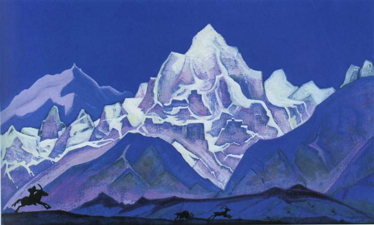 The Hunt, 1937 - Nikolai Konstantinovich Roerich