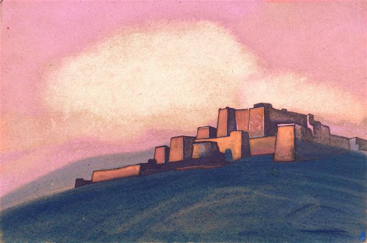 Tibetian fortress, 1936 - Nikolai Konstantinovich Roerich