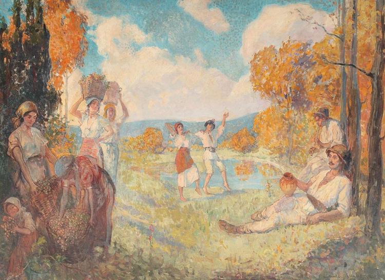 Autumn Allegory (The Art and The Wine), 1924 - Ніколае Вермонт