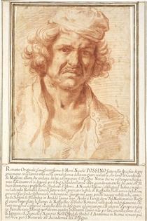 Автопортрет Николя Пуссена 1630 года, во время выздоровления от серьезной болезни - Николя Пуссен