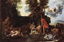 The birth of Bacchus - Nicolas Poussin