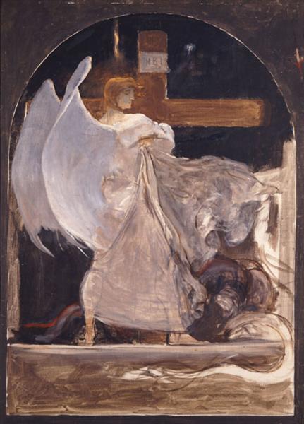 The Archangel, Study for "The Grounding of Faith", 1895 - Nikolaos Gysis