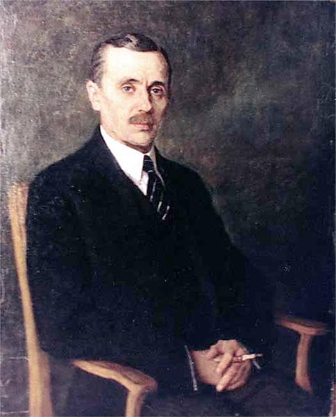 Portrait of Yanka Kupala, 1924 - Микола Богданов-Бєльський