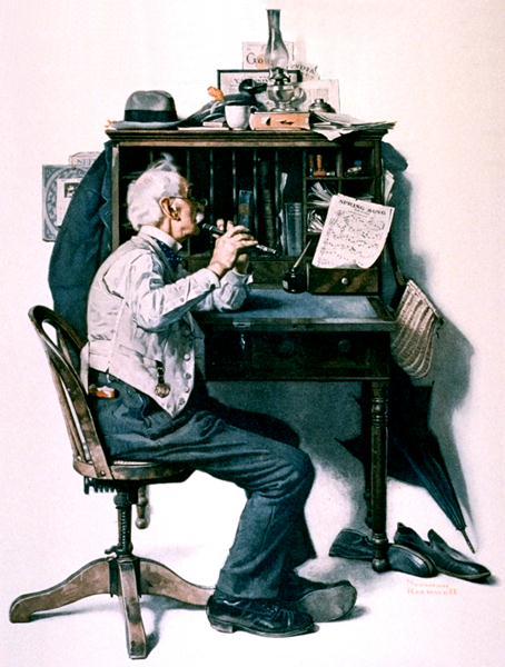 Flute, 1925 - Norman Rockwell