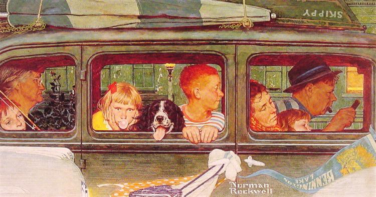 Going and Coming, 1947 - Norman Rockwell