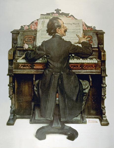 Piano, 1928 - Норман Роквелл