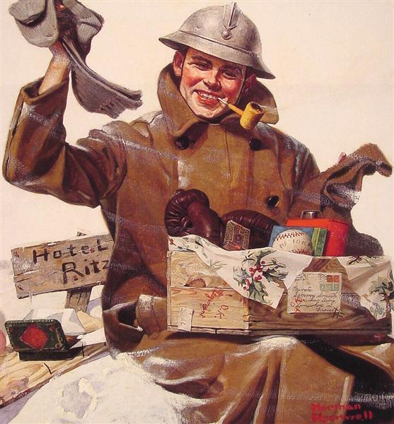 They Remembered Me, 1917 - Norman Rockwell
