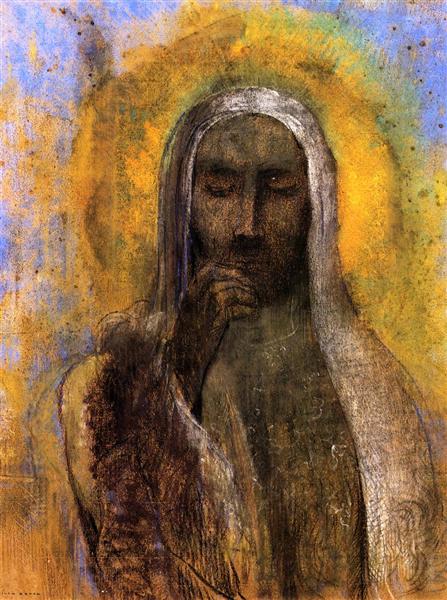Christ in Silence, c.1897 - Одилон Редон