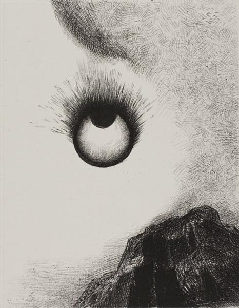 Everywhere eyeballs are aflame, 1888 - Odilon Redon
