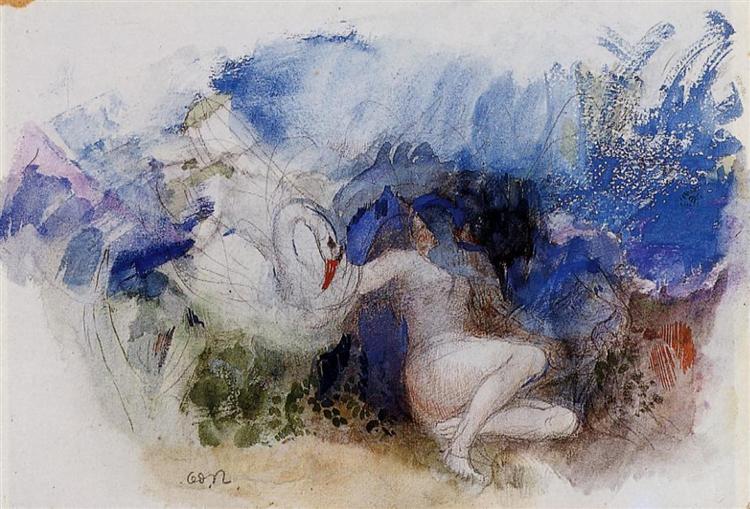 Leda and the Swan - Odilon Redon