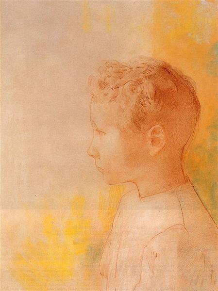 Portrait of the Son of Robert de Comecy, 1898 - 奥迪隆·雷东