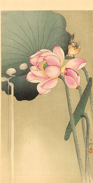 Songbird and Lotus - Ohara Koson