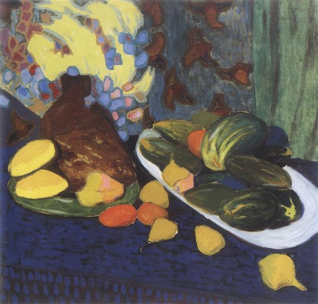 Still life with fruits and vegetables, c.1905 - Олександр Богомазов