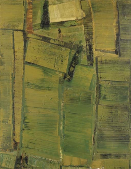 Figure vert-jaune - Olivier Debré