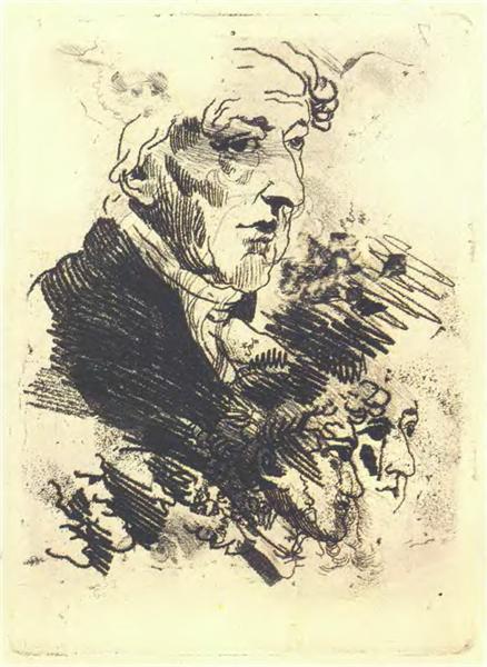 Portrait of Ivan Dmitrevsky, 1814 - Орест Кіпренський