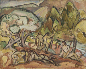 Landscape with Figures, 1909 - Отон Фриез