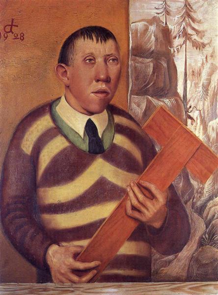 Portrait of the Painter Franz Radziwill, 1928 - 奥托·迪克斯