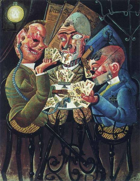 The Skat Players, 1920 - Otto Dix