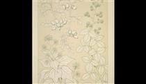 Leaves and Flowers from Nature Ornament no. 6. Wild rose, Ivy and Blackberry full size - 歐文·瓊斯