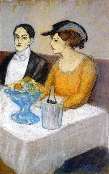 Angel Fernandez de Soto and his Friend, 1903 - Пабло Пикассо