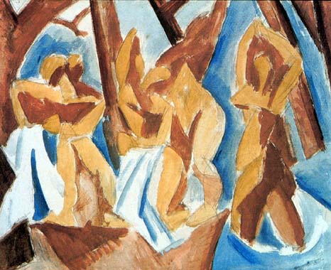 Купальниці в лісі, 1908 - Пабло Пікассо