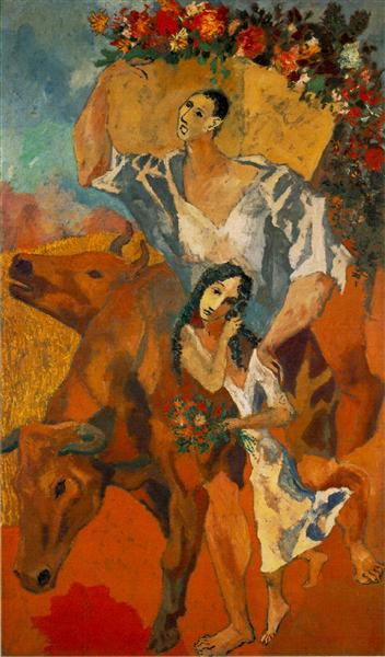 Composition  "Peasants", 1906 - Pablo Picasso