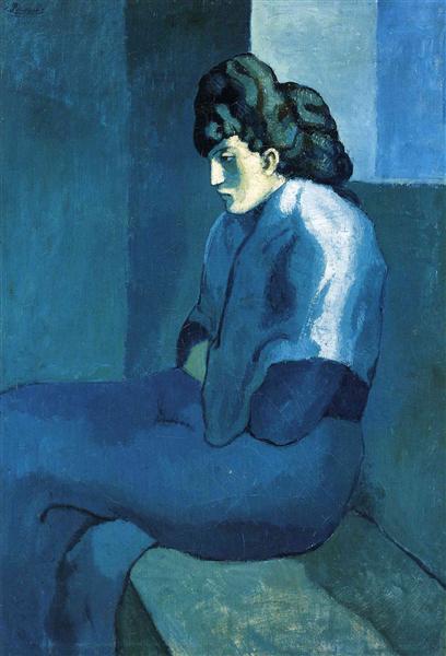 Melancholy woman, c.1902 - 畢卡索