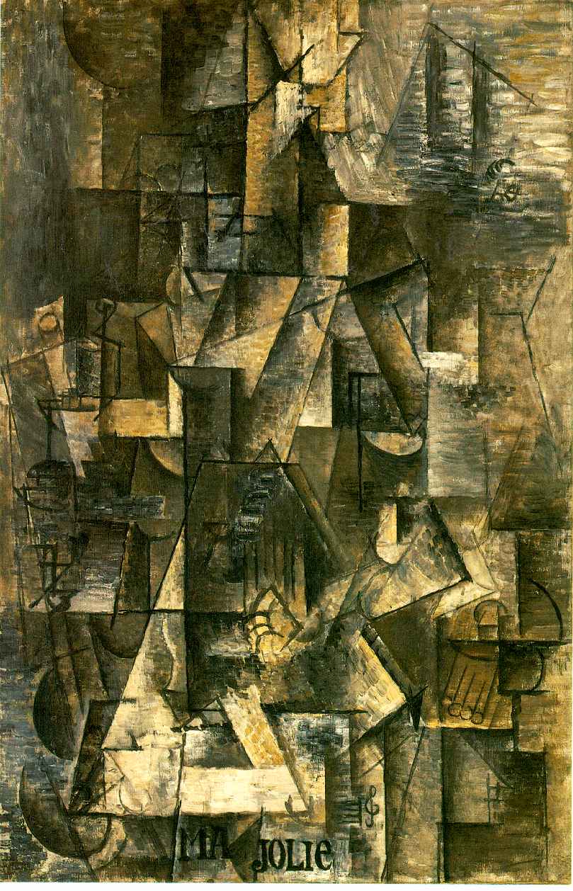 My Beautiful Woman With Guitar 1912 Pablo Picasso WikiArt Org   My Beautiful Woman With Guitar 1912 