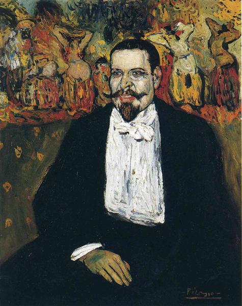 Portrait of Gustave Coquiot, 1901 - 畢卡索