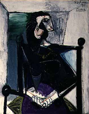 Сидяча жінка, 1941 - Пабло Пікассо