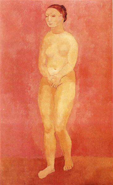 Standing female nude, 1906 - Пабло Пикассо
