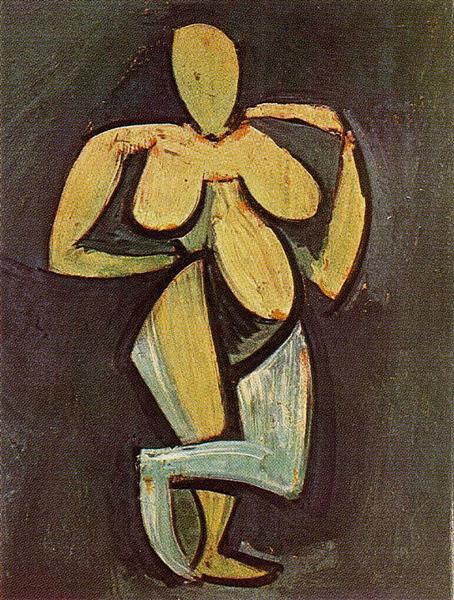 Standing female nude, 1908 - Пабло Пикассо