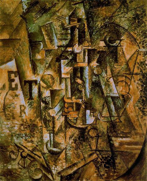Натюрморт з пляшкою рому, 1911 - Пабло Пікассо