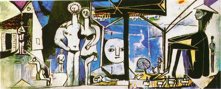 The beach in Garoupe, 1955 - Pablo Picasso