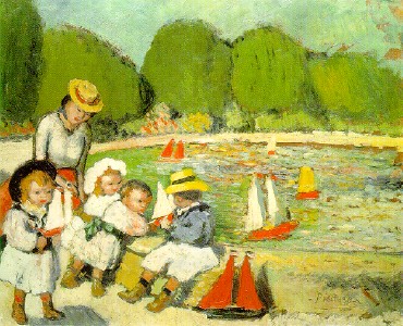 The pool of Tuileries, 1901 - Pablo Picasso